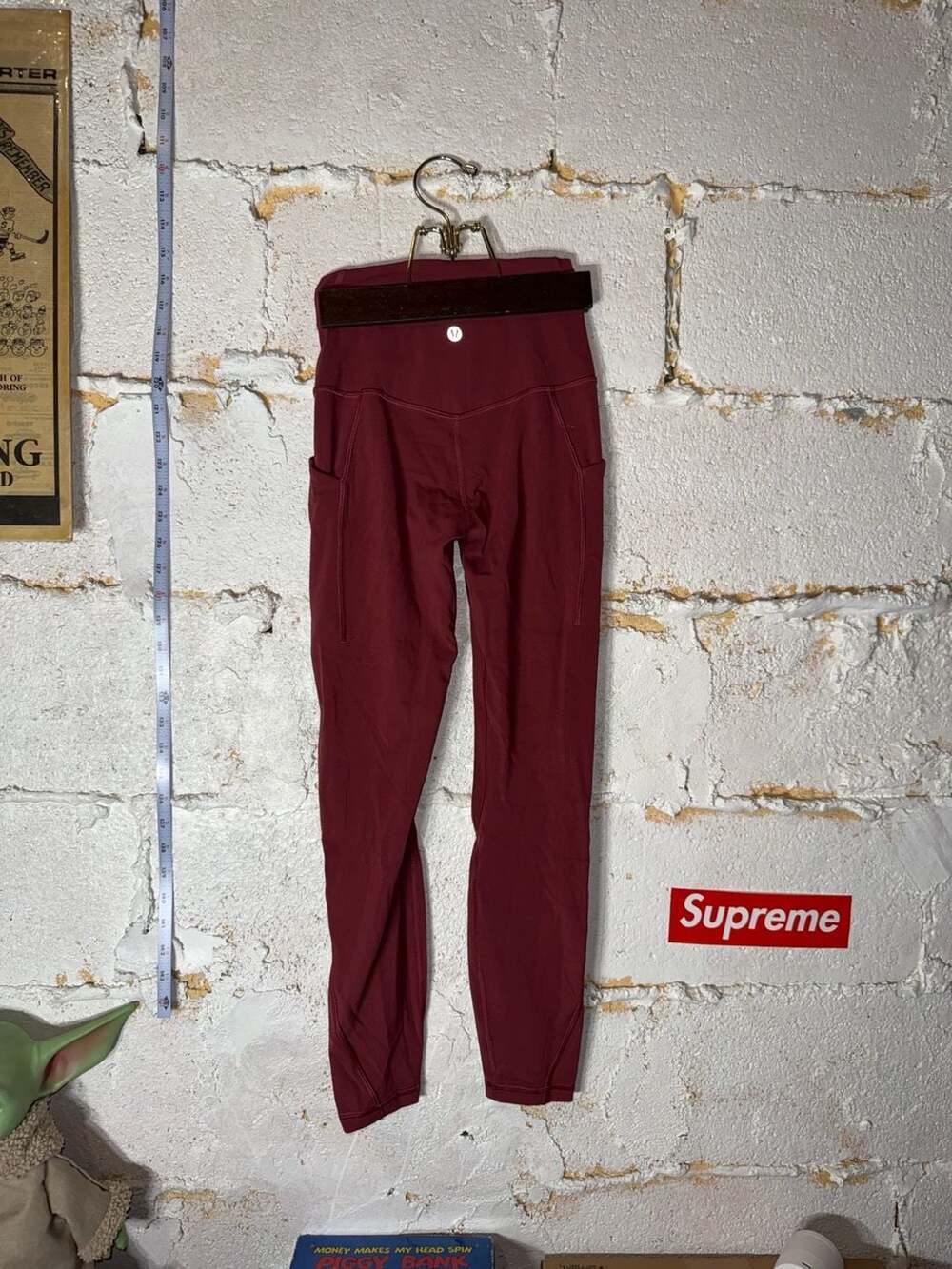 Lululemon All The Right Places High-Rise Drawcord Pant 28" in Red Merlot, Size 2
